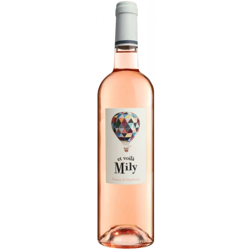 vin rosé moelleux Et voilà Mily Comté Tolosan des Vignerons du Quercy bouteille de Muscat de Hambourg