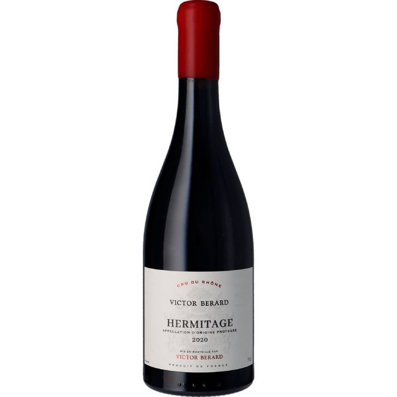 Bouteille de Victor Bérard Hermitage Rouge, vin rouge de la vallée du Rhône à base de Syrah