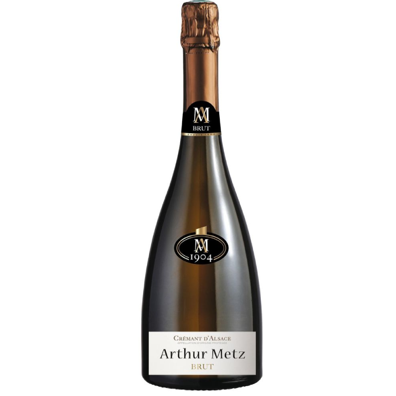 Crémant d’Alsace cuvée 1904 Arthur Metz en bouteille – vin effervescent méthode traditionnelle
