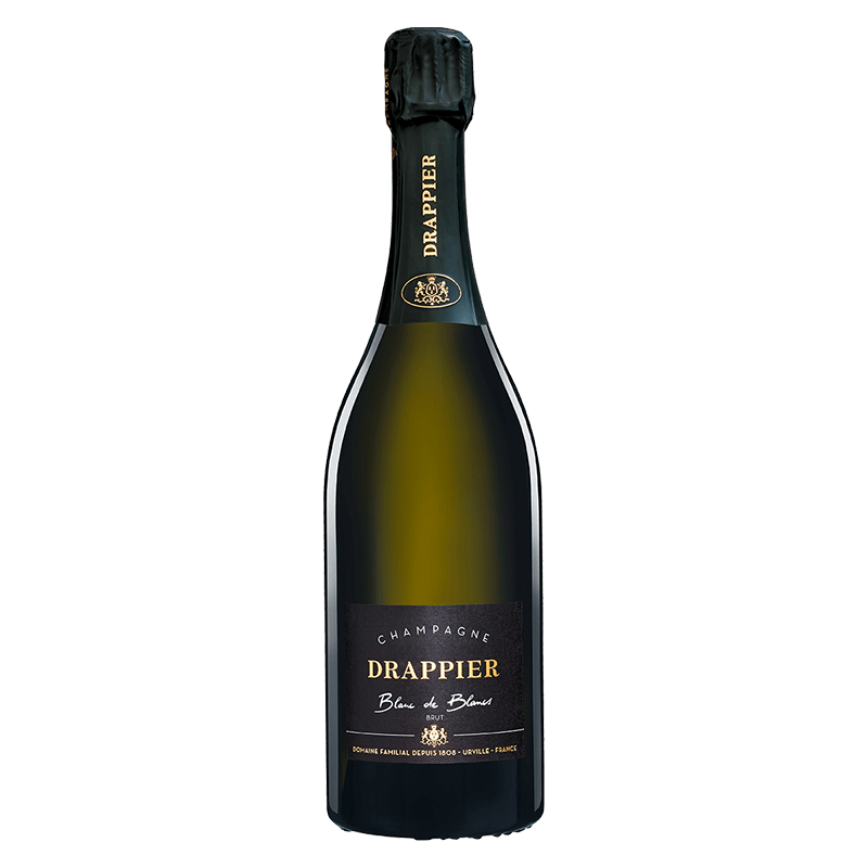 bouteille de blanc de blancs champagne drappier élégante et raffinée