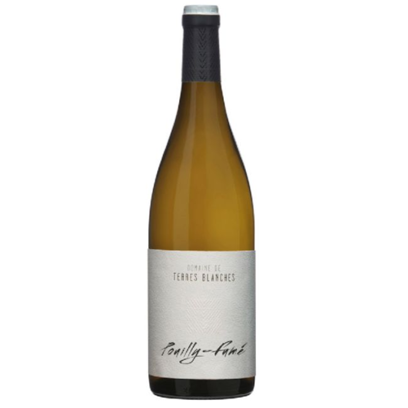 bouteille de pouilly fumé domaine des terres blanches vin blanc sauvignon