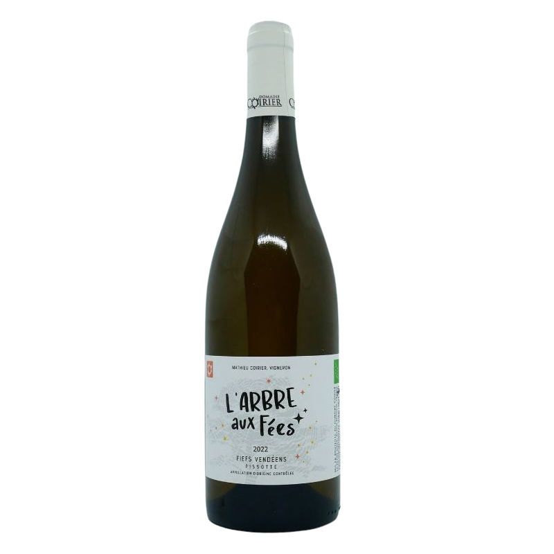 bouteille de vin blanc bio l’arbre aux fées fiefs vendéens pissotte chenin chardonnay
