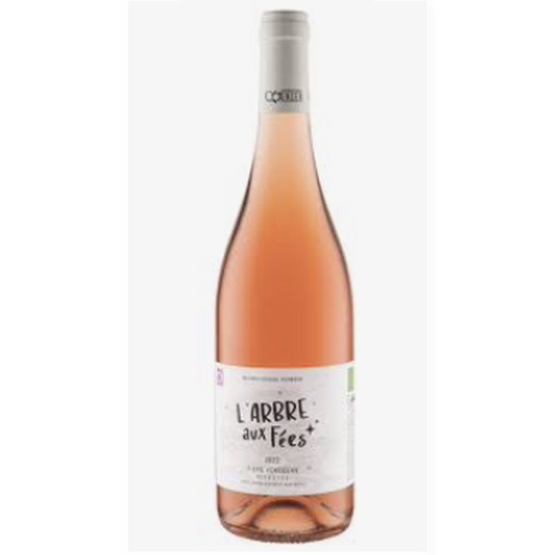 bouteille de vin rosé l’arbre aux fées fiefs vendéens pissotte cabernet franc gamay