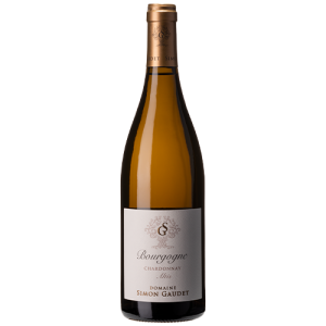 bouteille de vin domaine simon gaudet bourgogne chardonnay altis vin blanc sec riche et équilibré