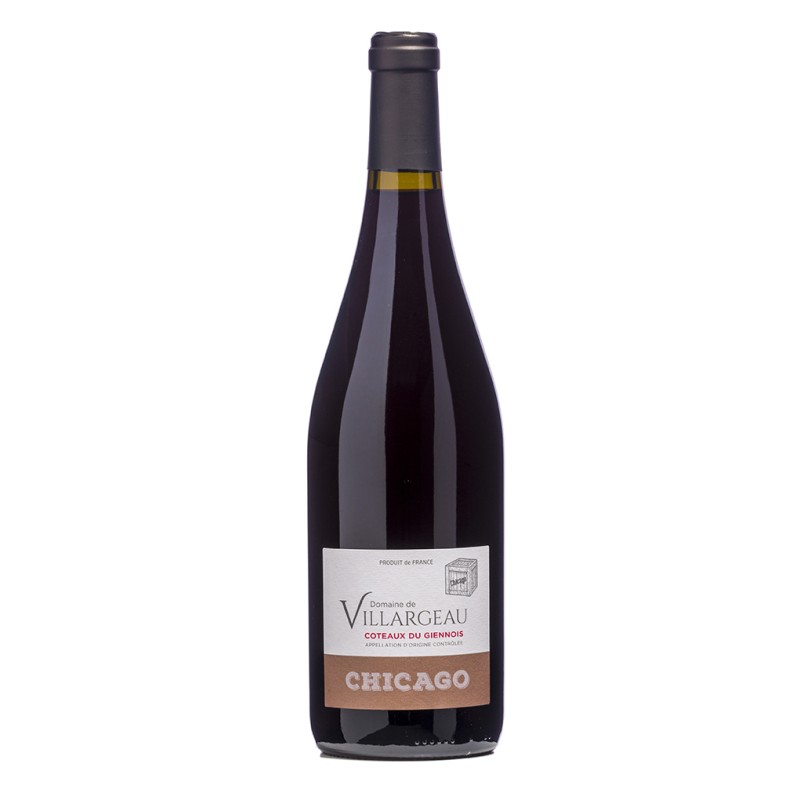 bouteille de vin chicago côteaux du giennois rouge domaine de villargeau bio