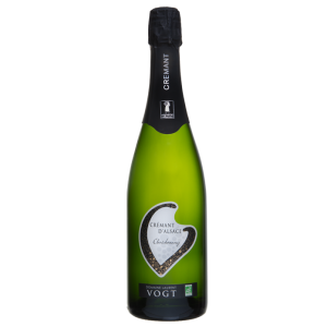 Chardonnay extra brut crémant d’Alsace blanc Domaine Vogt vin effervescent élégant