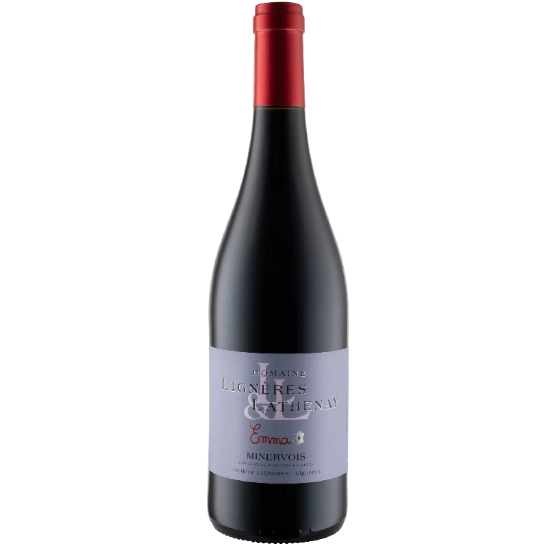 bouteille de vin emma minervois rouge syrah carignan mourvèdre