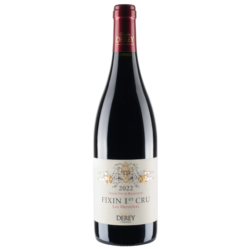 bouteille de vin Les Hervelets fixin 1er cru rouge vin de Bourgogne premier cru élégant