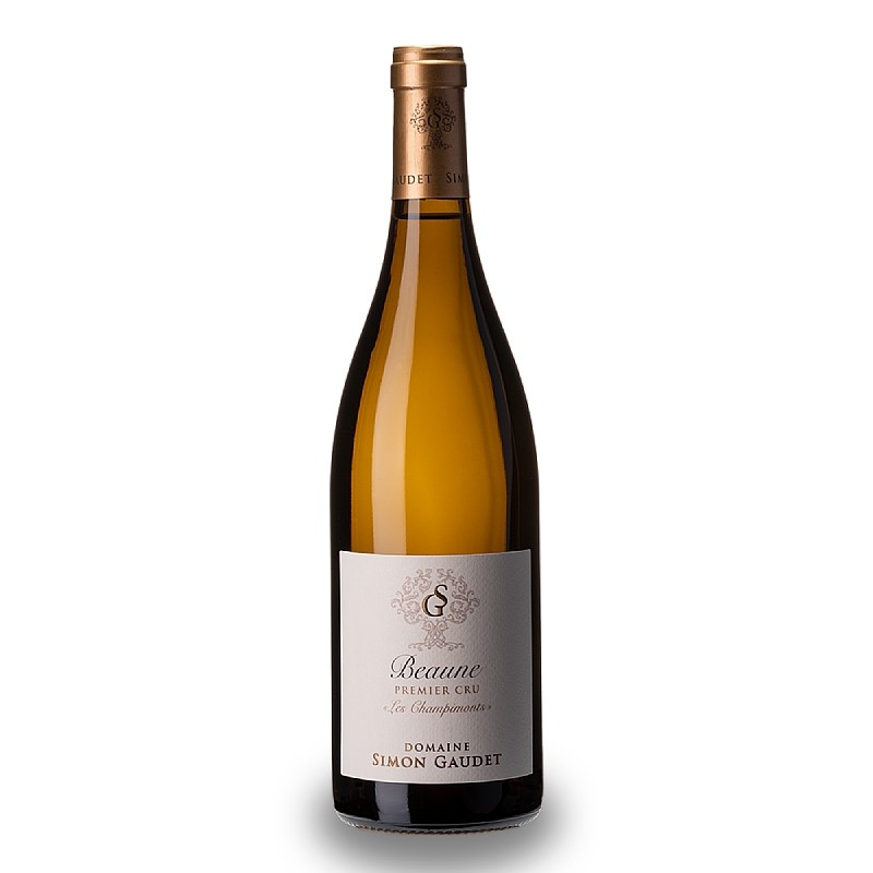 bouteille de vin champimonts beaune premier cru blanc domaine simon gaudet