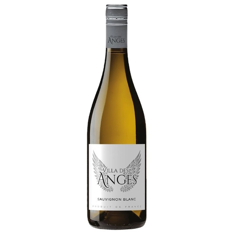 Bouteille de vin blanc Villa des Anges sauvignon blanc frais et aromatique