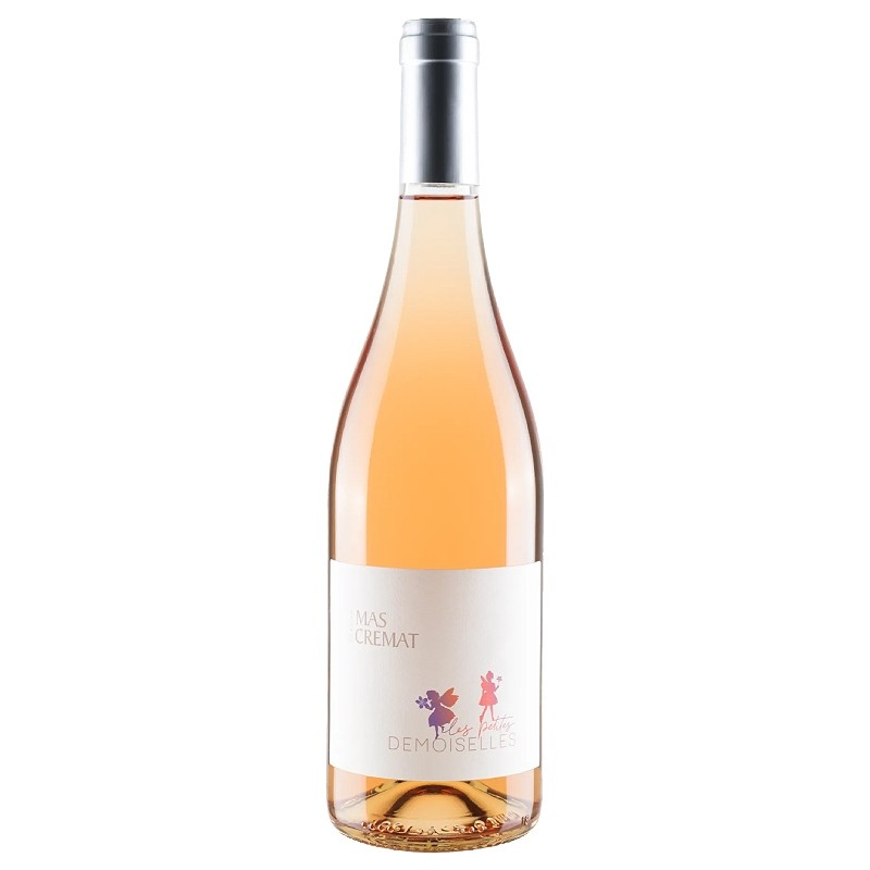 bouteille de vin rosé Les Petites Demoiselles côtes catalanes rosé 75cl Mas Cremat