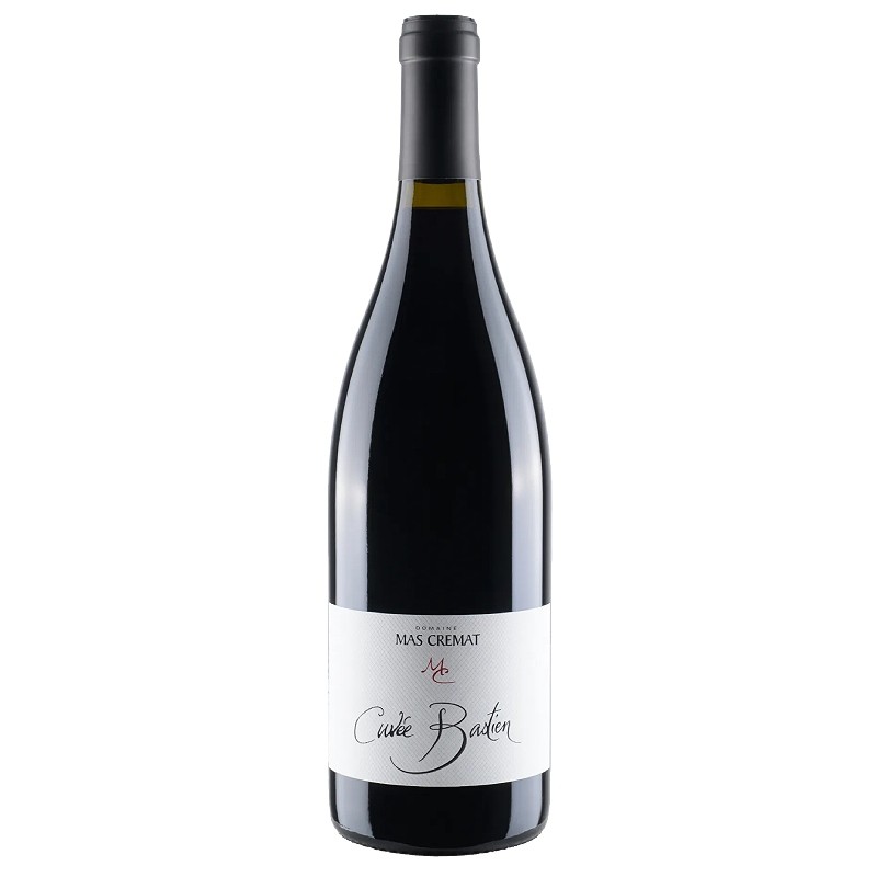 bouteille de vin bastien côtes du roussillon villages rouge vin rouge intense fruité et épicé