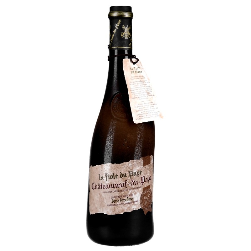La Fiole du Pape Bouteille Sablée Père Anselme -  Châteauneuf-du-Pape Rouge - Maison Brotte
