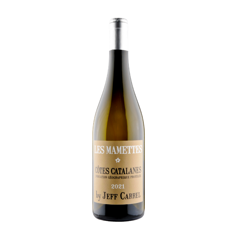Les Mamettes Côtes Catalanes Blanc vin blanc sec du Roussillon signé Jeff Carrel