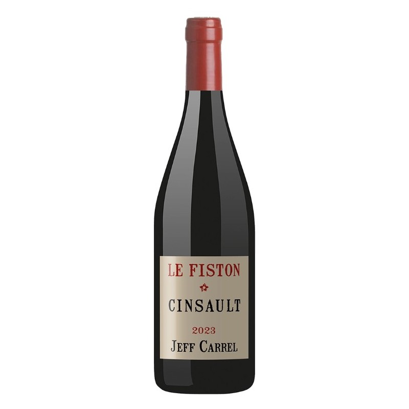bouteille de vin le fiston igp pays d’hérault 100% cinsault vin rouge fruité et gourmand
