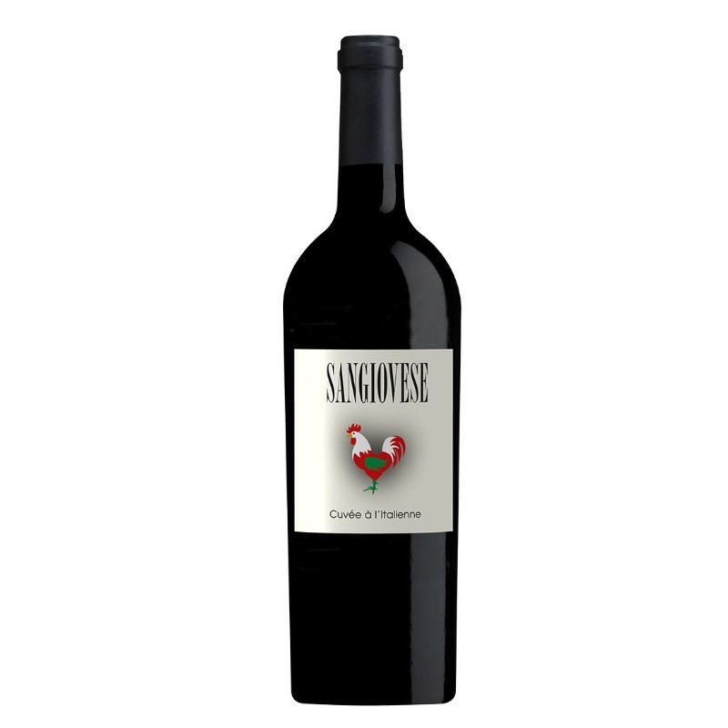 cuvée à l’italienne sangiovese vin rouge rond et fruité