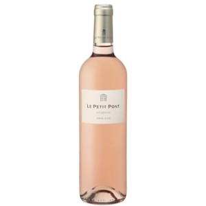 bouteille de vin rosé Petit Pont Réserve Pays d'Oc 75 cl sur fond neutre