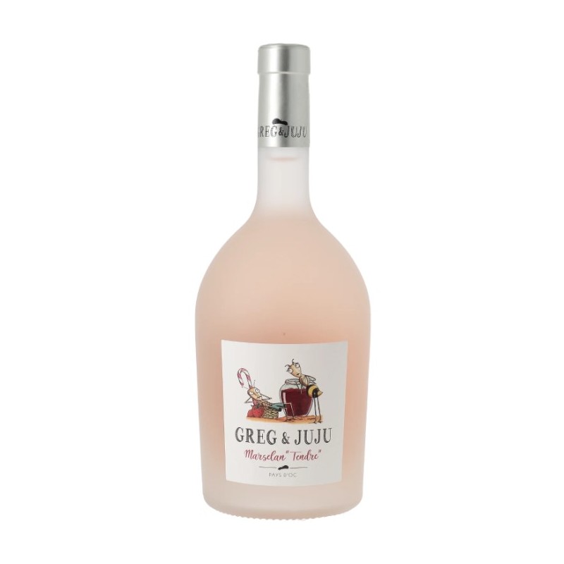 Greg et Juju marselan tendre rosé Pays d'Oc vin fruité et élégant