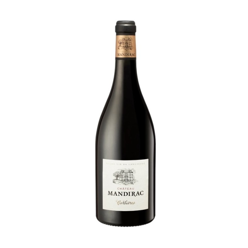 bouteille de vin château mandirac corbières rouge vin rouge languedoc roussillon