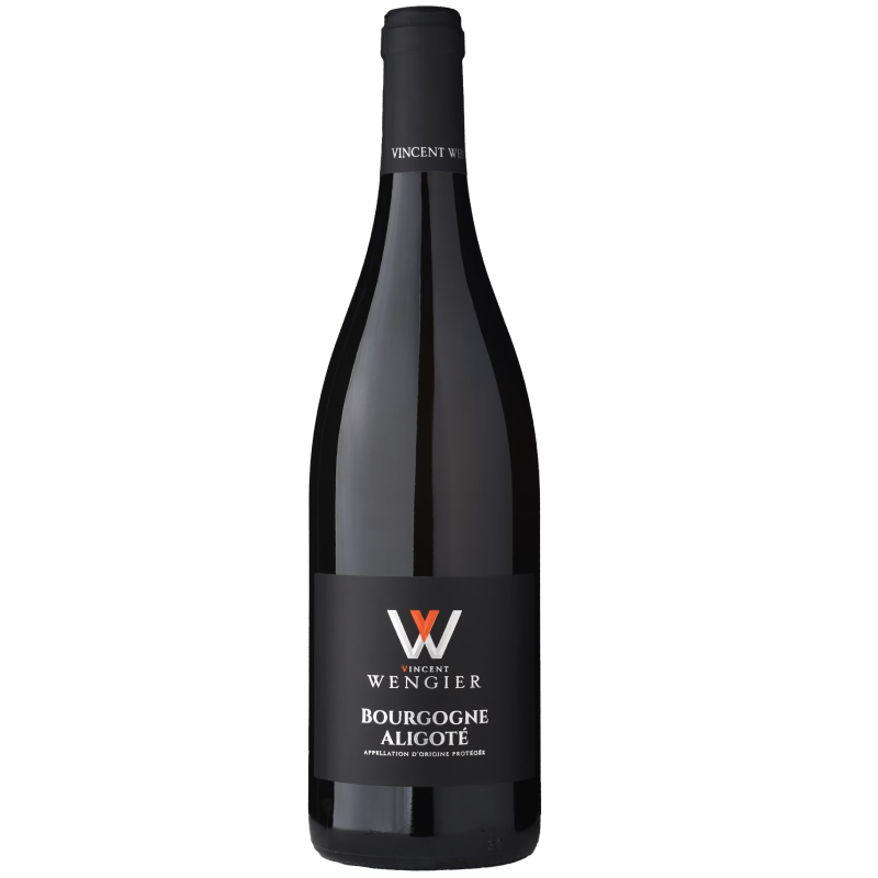 Bouteille de Vincent Wengier Bourgogne Aligoté Blanc vin blanc de Bourgogne frais et fruité
